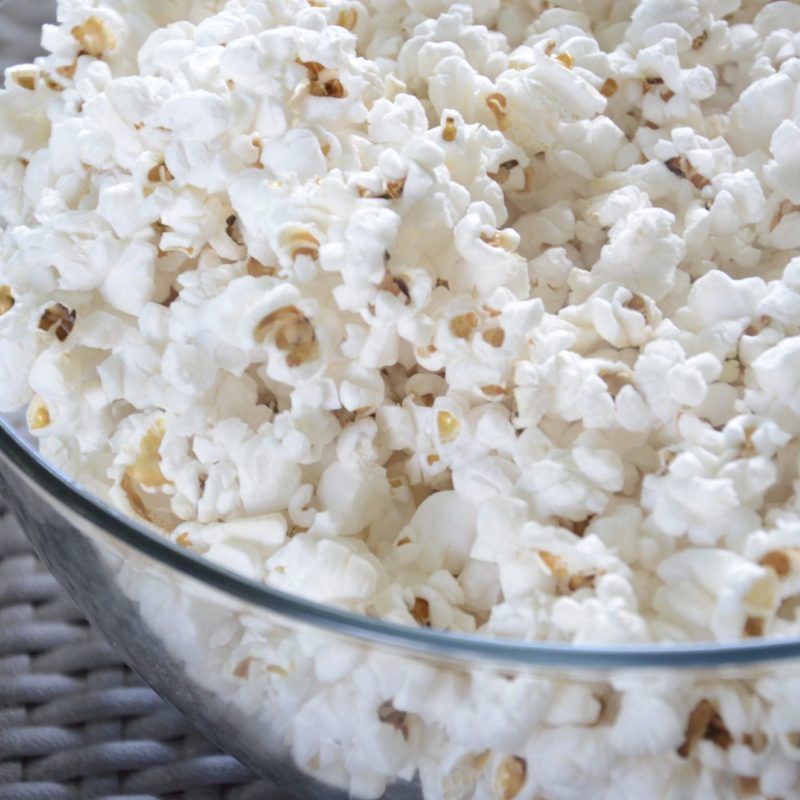 popcorn in a bowl